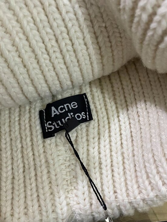 Acne Studios White Unisex Knit Hat main image 9